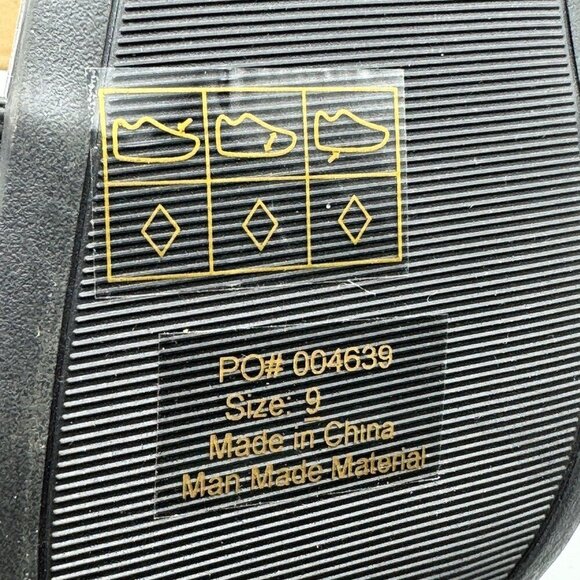 Tru Comfort Greer Black Pleated High Heel Mules Square Toe Slip In Sandals 9 - Picture 5 of 9